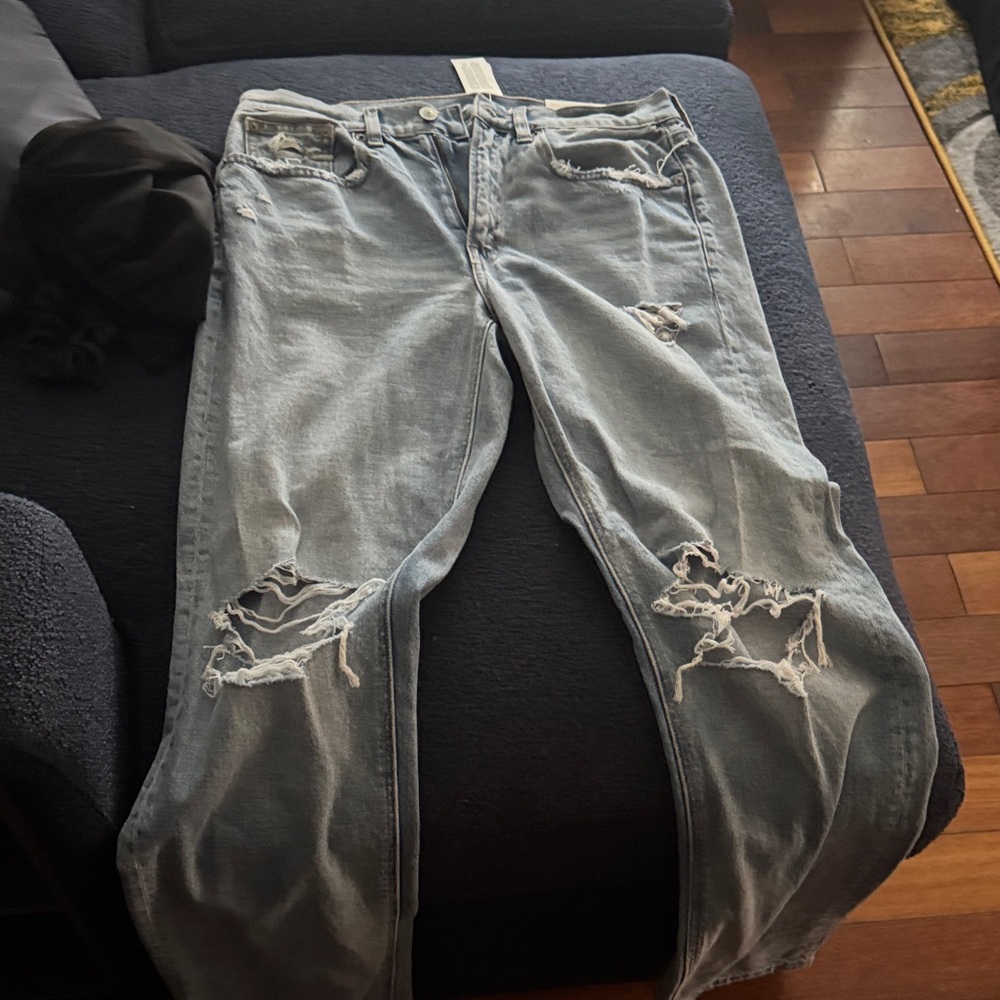 Hollister Faded Blue Denim Jeans